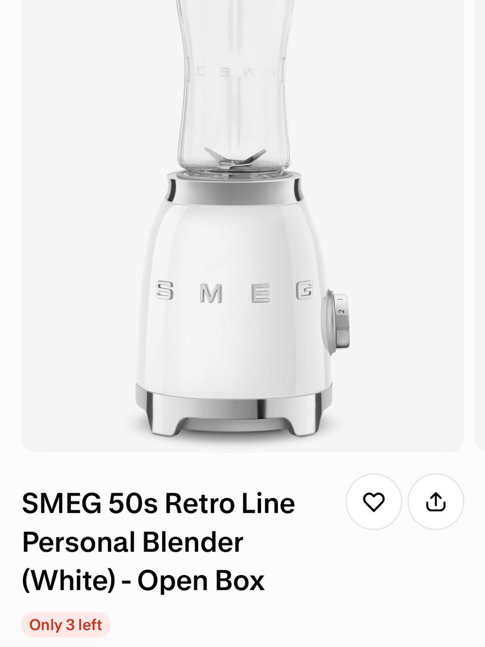 White Personal Blender with extra Jar - Picture 5 of 6